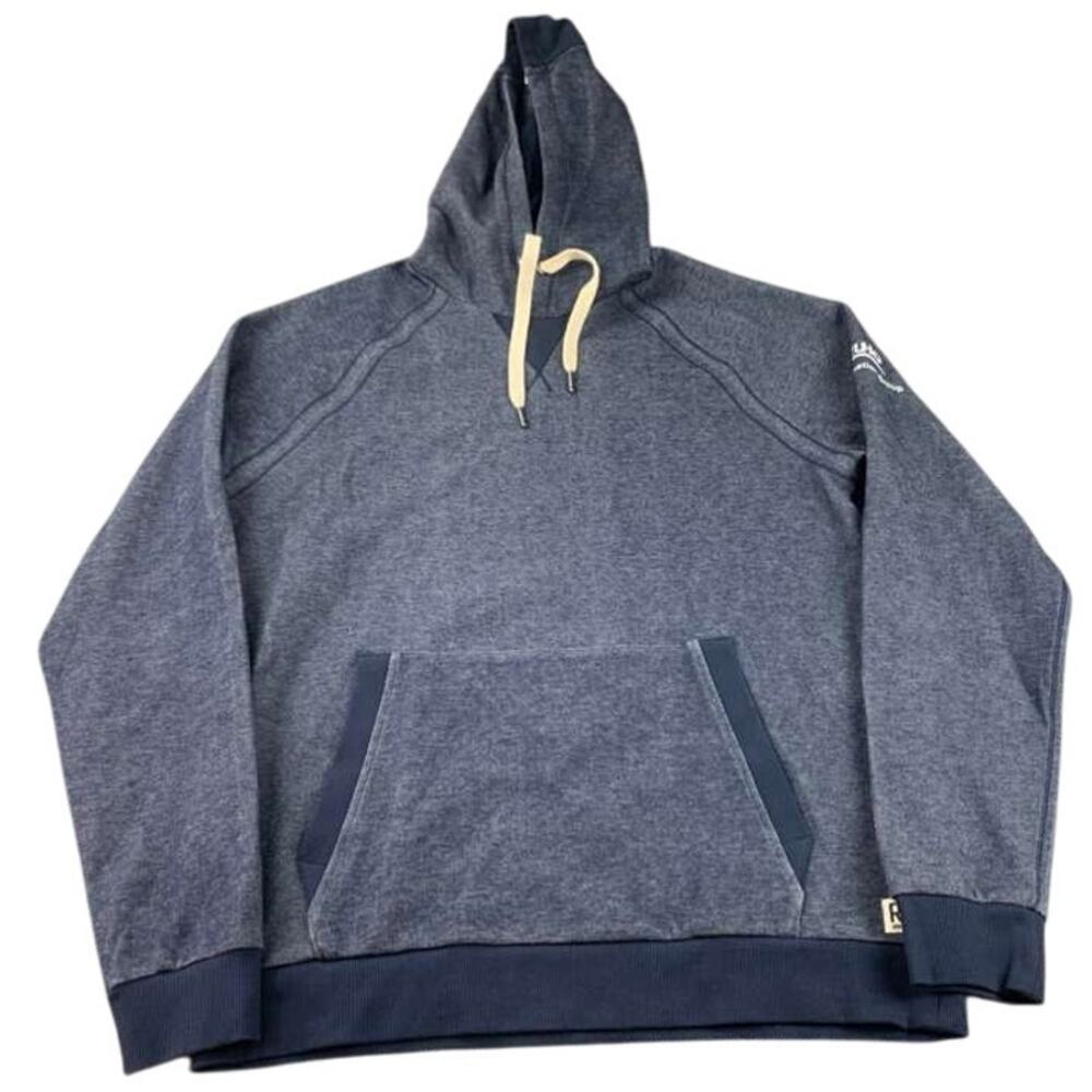 Rhone Heritage Midweight Hoodie Men M Navy Heather Pullover Long‎ Sleeve Cotton
